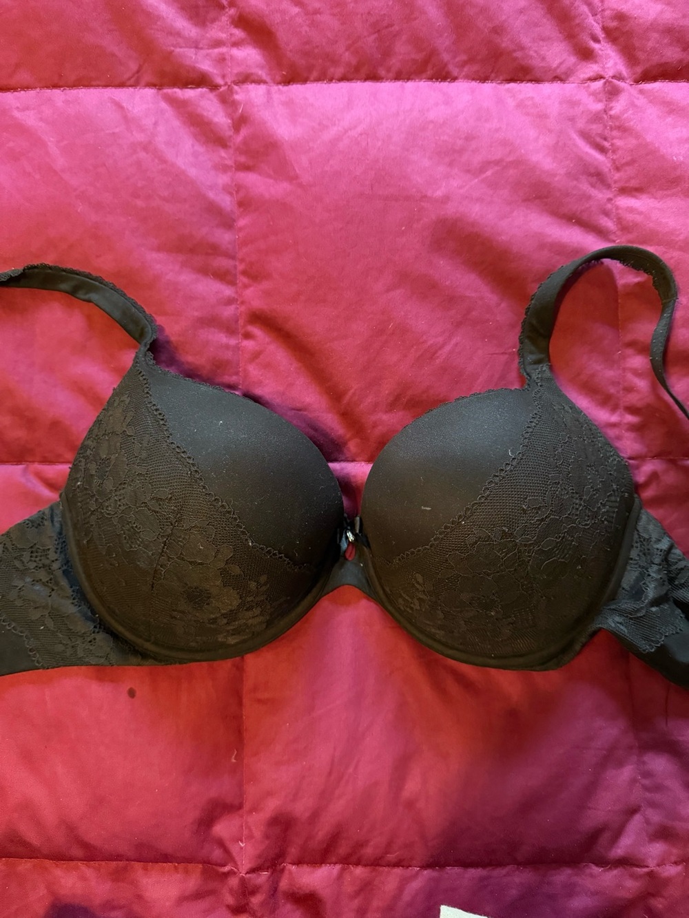 Victoria's Secret Black Lace Push-Up Bra